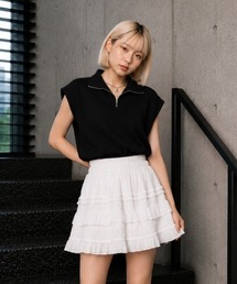ハーフZIPフレンチプルオーバー