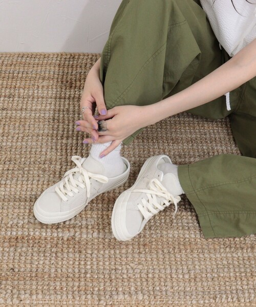 CONVERSE(コンバース)の「【CONVERSE/コンバース】ワンスタースエードミュール(スニーカー・レディース・アイボリー/キャメル・24/23.5)」の3枚目の写真