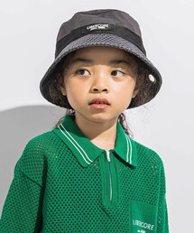LIBERCORE par BEBE（リベルコアパルベベ）の「【UVカット】メッシュ×ナイロン切り替えハット親子お揃い(54~56cm)（ハット）」