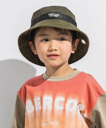 LIBERCORE par BEBE（リベルコアパルベベ）の「【UVカット】メッシュ×ナイロン切り替えハット親子お揃い(54~56cm)（ハット）」