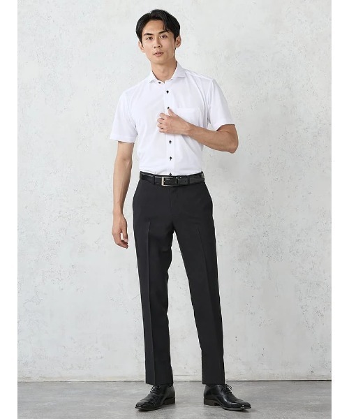 Perfect Suit FActory(パーフェクトスーツファクトリー)の「冷感ビズパンツ 無地《一部WEB限定カラー》(スラックス・メンズ・ブラウン/ベージュ/ブラック/ライトグレー/チャコールグレー/ブルー/カーキ/グレー/ネイビー・76/79/82/85/88)」の11枚目の写真