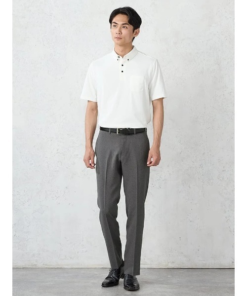 Perfect Suit FActory(パーフェクトスーツファクトリー)の「冷感ビズパンツ 無地《一部WEB限定カラー》(スラックス・メンズ・ブラウン/ベージュ/ブラック/ライトグレー/チャコールグレー/ブルー/カーキ/グレー/ネイビー・76/79/82/85/88)」の13枚目の写真