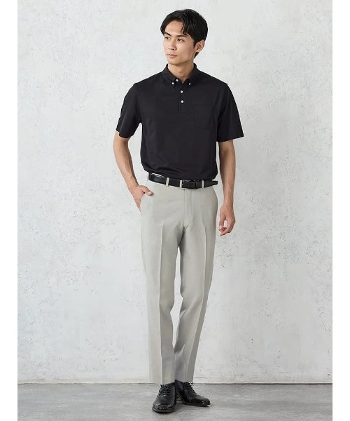 Perfect Suit FActory(パーフェクトスーツファクトリー)の「冷感ビズパンツ 無地《一部WEB限定カラー》(スラックス・メンズ・ブラウン/ベージュ/ブラック/ライトグレー/チャコールグレー/ブルー/カーキ/グレー/ネイビー・76/79/82/85/88)」の15枚目の写真