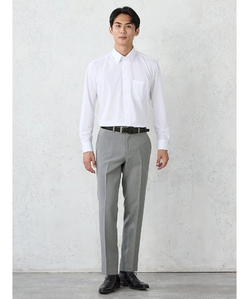 Perfect Suit FActory(パーフェクトスーツファクトリー)の「冷感ビズパンツ 無地《一部WEB限定カラー》(スラックス・メンズ・ブラウン/ベージュ/ブラック/ライトグレー/チャコールグレー/ブルー/カーキ/グレー/ネイビー・76/79/82/85/88)」の17枚目の写真