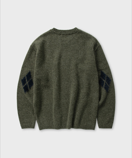 NONBLANK(ノンブランク)の「アーガイルパターンニット_ARBORIST GREEN(ニット/セーター・メンズ・グリーン・MEDIUM/LARGE/X-LARGE)」の2枚目の写真