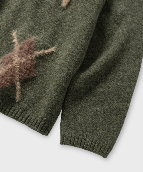 NONBLANK(ノンブランク)の「アーガイルパターンニット_ARBORIST GREEN(ニット/セーター・メンズ・グリーン・MEDIUM/LARGE/X-LARGE)」の5枚目の写真
