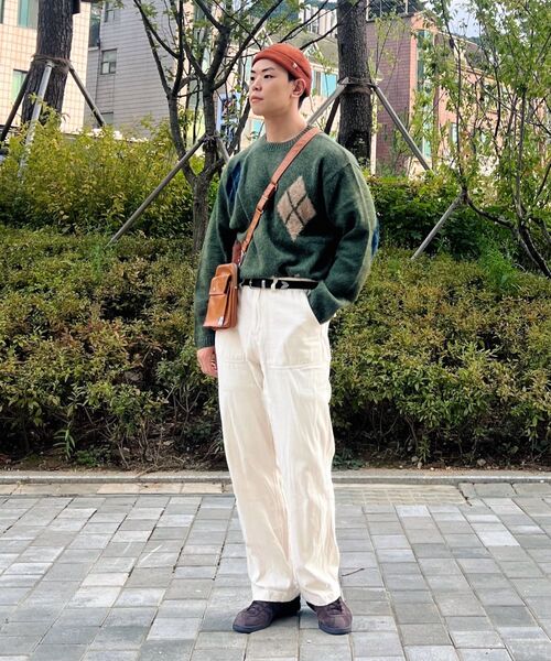 NONBLANK(ノンブランク)の「アーガイルパターンニット_ARBORIST GREEN(ニット/セーター・メンズ・グリーン・MEDIUM/LARGE/X-LARGE)」の12枚目の写真