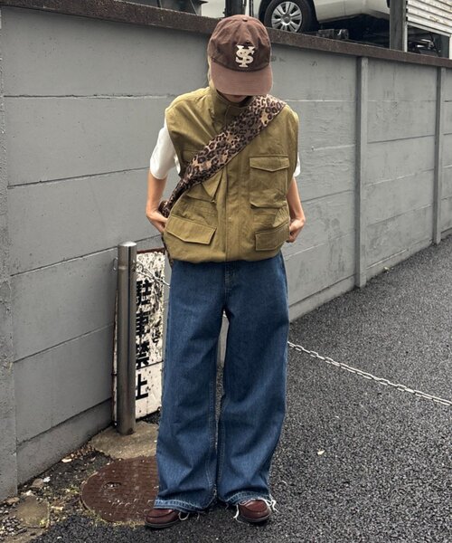 CIAOPANIC TYPY(チャオパニックティピー)の「テンセルナイロンミリタリーベスト(ベスト・レディース・ブラック/カーキ・MEDIUM/LARGE)」の17枚目の写真