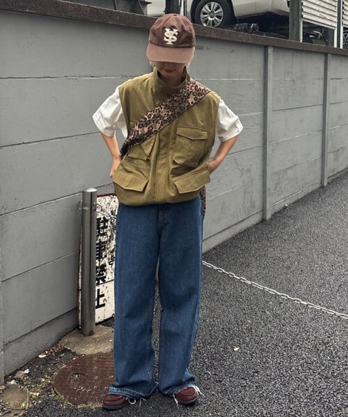 CIAOPANIC TYPY(チャオパニックティピー)の「テンセルナイロンミリタリーベスト(ベスト・レディース・ブラック/カーキ・MEDIUM/LARGE)」の18枚目の写真