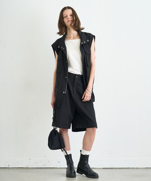 CIAOPANIC TYPY（チャオパニックティピー）の「【UNISEX】テンセルナイロンミリタリーベスト（ベスト・レディース・ブラック/カーキ・MEDIUM/LARGE）」の22枚目の写真