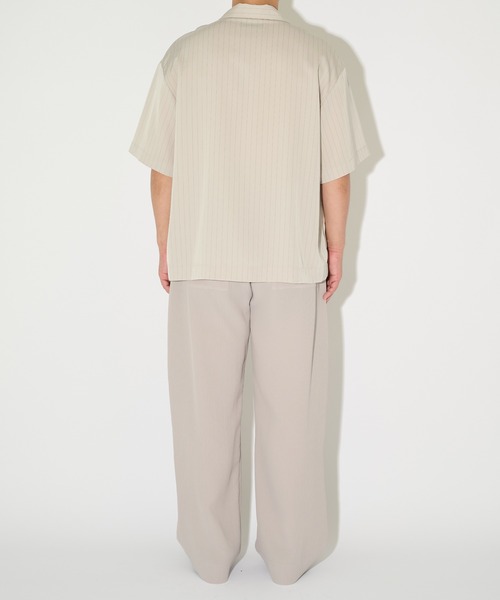 CULLNI(クルニ)の「【CULLNI/クルニ】別注 Open Collar Short Sleeve Shirt / オープンカラーショートスリーブシャツ(シャツ/ブラウス・メンズ・ブラウン/クリーム/グレー・1/2)」の6枚目の写真