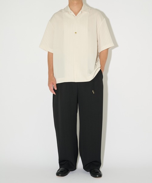 CULLNI(クルニ)の「【CULLNI/クルニ】別注 Open Collar Short Sleeve Shirt / オープンカラーショートスリーブシャツ(シャツ/ブラウス・メンズ・ブラウン/クリーム/グレー・1/2)」の16枚目の写真
