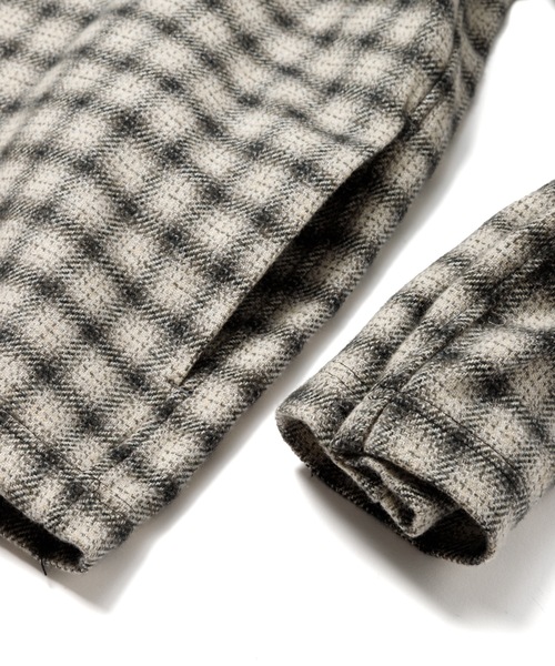 Sandinista(サンディニスタ)の「Cotton Tweed Check Shirt Jacket / コットンツイードチェックシャツジャケット(その他アウター・メンズ・ホワイト系その他/ブラウン系その他/グレー系その他・SMALL/LARGE/MEDIUM)」の5枚目の写真