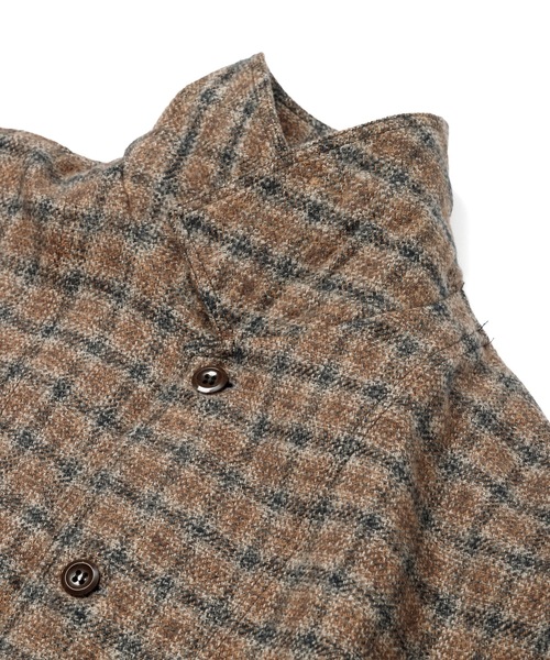 Sandinista(サンディニスタ)の「Cotton Tweed Check Shirt Jacket / コットンツイードチェックシャツジャケット(その他アウター・メンズ・ホワイト系その他/ブラウン系その他/グレー系その他・SMALL/LARGE/MEDIUM)」の8枚目の写真