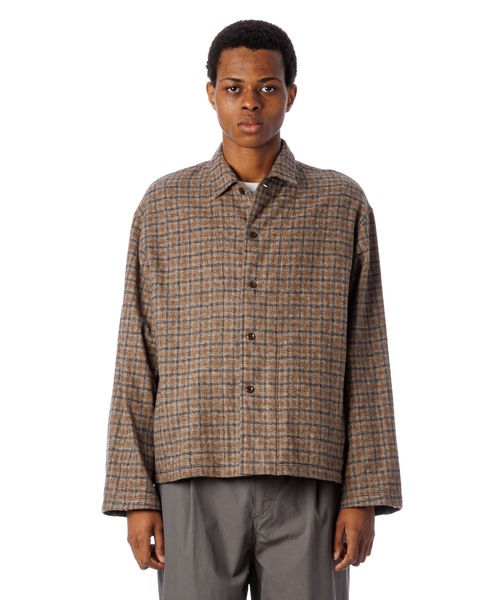 Sandinista(サンディニスタ)の「Cotton Tweed Check Shirt Jacket / コットンツイードチェックシャツジャケット(その他アウター・メンズ・ホワイト系その他/ブラウン系その他/グレー系その他・SMALL/LARGE/MEDIUM)」の11枚目の写真