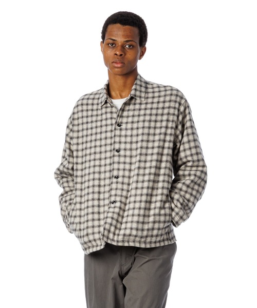 Sandinista(サンディニスタ)の「Cotton Tweed Check Shirt Jacket / コットンツイードチェックシャツジャケット(その他アウター・メンズ・ホワイト系その他/ブラウン系その他/グレー系その他・SMALL/LARGE/MEDIUM)」の20枚目の写真
