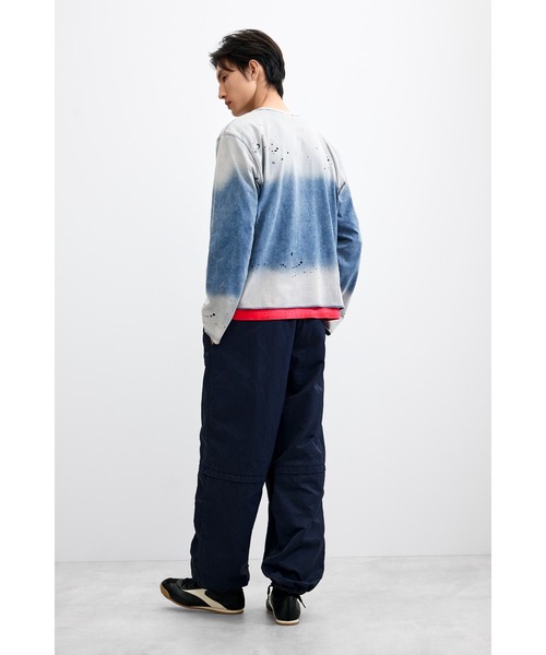Desigual（デシグアル）の「ウォッシュ加工 グラフィック 長袖Tシャツ【2026-2027年秋冬新作】（Tシャツ/カットソー・メンズ・ブルー・S/M/L）」の5枚目の写真