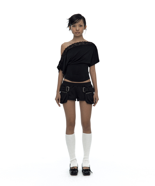 KASHIKO(カシコ)の「Belted Pocket Shorts Black(その他パンツ・レディース・その他・SMALL/MEDIUM)」の2枚目の写真