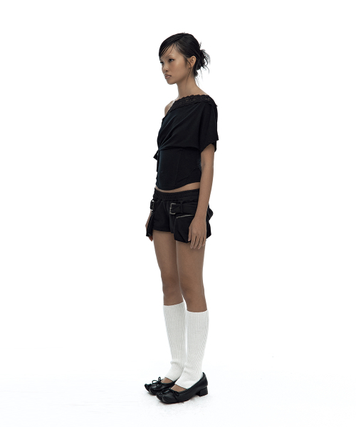 KASHIKO(カシコ)の「Belted Pocket Shorts Black(その他パンツ・レディース・その他・SMALL/MEDIUM)」の4枚目の写真
