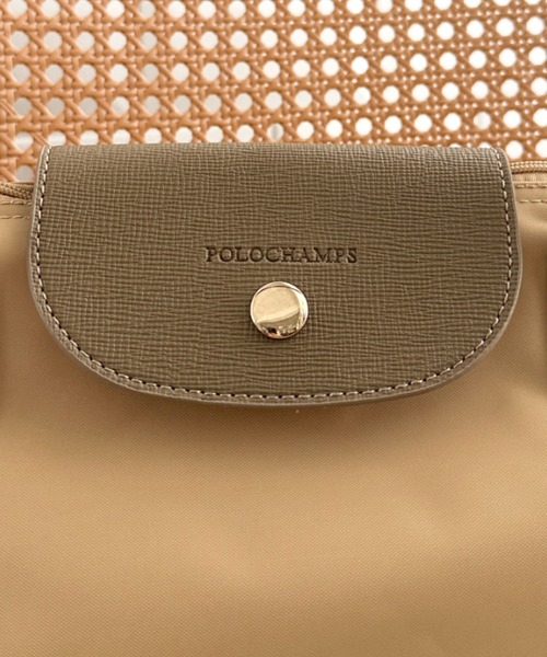 POLOCHAMPS(ポロチャンプス)の「POLOCHAMPS(ポロチャンプス)/PUハンドルトートバッグ 2サイズ展開 A4サイズ収納可能 通勤 通学 ビジネスバッグ(ショルダーバッグ・レディース・ネイビー/カーキ/ベージュ/ブラック系その他/ブラック・S/M)」の10枚目の写真