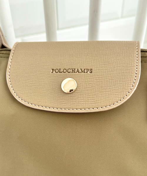 POLOCHAMPS(ポロチャンプス)の「POLOCHAMPS(ポロチャンプス)/PUハンドルトートバッグ 2サイズ展開 A4サイズ収納可能 通勤 通学 ビジネスバッグ(ショルダーバッグ・レディース・ネイビー/カーキ/ベージュ/ブラック系その他/ブラック・S/M)」の11枚目の写真