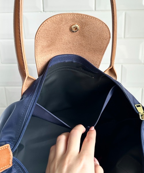 POLOCHAMPS(ポロチャンプス)の「POLOCHAMPS(ポロチャンプス)/PUハンドルトートバッグ 2サイズ展開 A4サイズ収納可能 通勤 通学 ビジネスバッグ(ショルダーバッグ・レディース・ネイビー/カーキ/ベージュ/ブラック系その他/ブラック・S/M)」の18枚目の写真