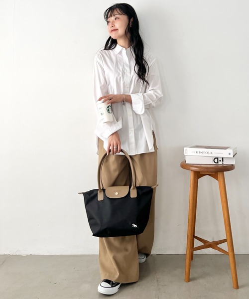 POLOCHAMPS(ポロチャンプス)の「POLOCHAMPS(ポロチャンプス)/PUハンドルトートバッグ 2サイズ展開 A4サイズ収納可能 通勤 通学 ビジネスバッグ(ショルダーバッグ・レディース・ネイビー/カーキ/ベージュ/ブラック系その他/ブラック・S/M)」の20枚目の写真