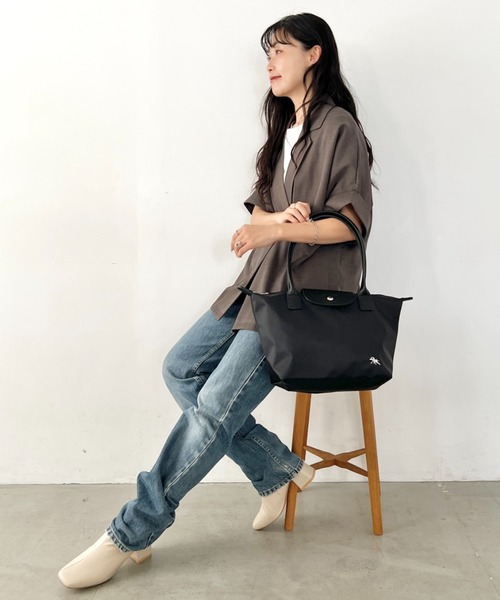 POLOCHAMPS(ポロチャンプス)の「POLOCHAMPS(ポロチャンプス)/PUハンドルトートバッグ 2サイズ展開 A4サイズ収納可能 通勤 通学 ビジネスバッグ(ショルダーバッグ・レディース・ネイビー/カーキ/ベージュ/ブラック系その他/ブラック・S/M)」の22枚目の写真