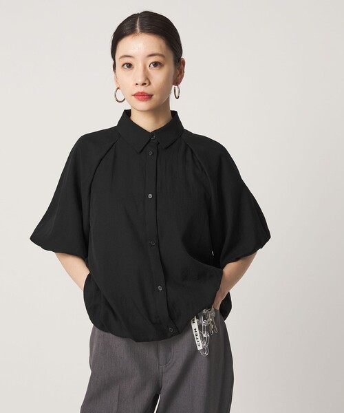 CITEN(シテン)の「<CITEN>サテンバルーンスリーブ(シャツ/ブラウス・レディース・ブラック/ブラウン・フリー)」の8枚目の写真
