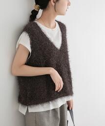 ITEMS URBANRESEARCH | フェザーVネックニットベスト(ベスト)
