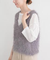 ITEMS URBANRESEARCH | フェザーVネックニットベスト(ベスト)