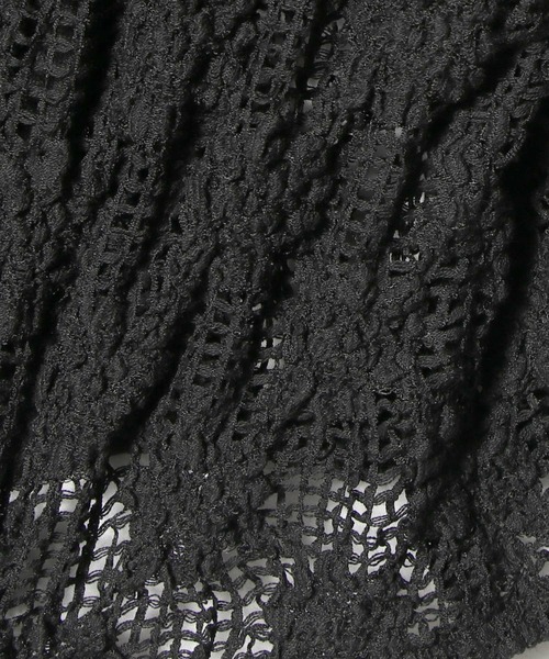UNUS(ユナス)の「UNUS / Lace Cardigan(カーディガン/ボレロ・レディース・ブラック/ホワイト・FREE)」の6枚目の写真