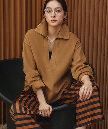 【2026AW】【M~Lサイズ展開】ウールライクスキッパーオーバーサイズプルオーバー 洗える《着用動画あり》