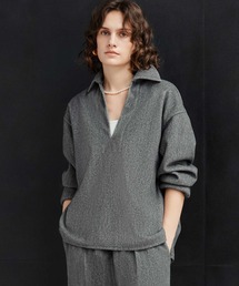 【2026AW】【M~Lサイズ展開】ウールライクスキッパーオーバーサイズプルオーバー 洗える《着用動画あり》