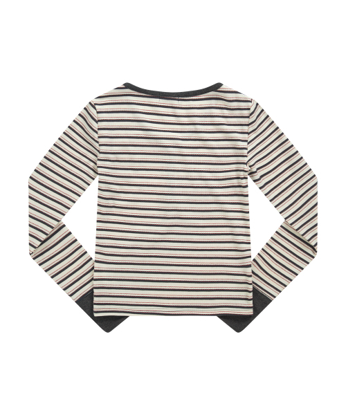 ASON(アズオン)の「VATICAN STRIPE TEE / CHARCOAL(Tシャツ/カットソー・レディース・その他・FREE)」の3枚目の写真