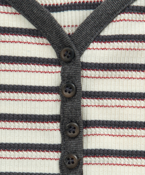 ASON(アズオン)の「VATICAN STRIPE TEE / CHARCOAL(Tシャツ/カットソー・レディース・その他・FREE)」の5枚目の写真