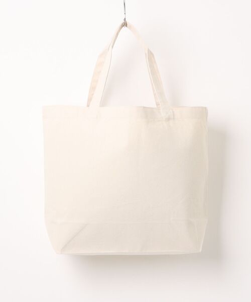 Ol' Basics（オールベーシックス）の「Ol' Basics（オール・ベーシックス） トートバッグ キャンバス ブルドッグ&フラッグイラスト カレッジロゴ プリント 鞄 BAG アメカジ メンズ レディース ユニセックス MLサイズ（トートバッグ・レディース・ベージュ系1/ベージュ系2・FREE）」の4枚目の写真