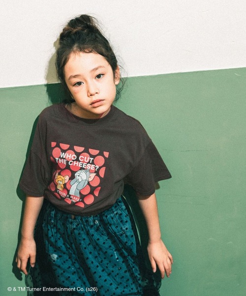 GLOBAL WORK(グローバルワーク)の「【ぷっくりシールつき】TOM and JERRY半袖T/キッズ/1044374(Tシャツ/カットソー・キッズ・チャコールグレー/モカ/ホワイト系その他/ブラック系その他/ホワイト系その他2・130cm/140cm/150cm/160cm)」の5枚目の写真
