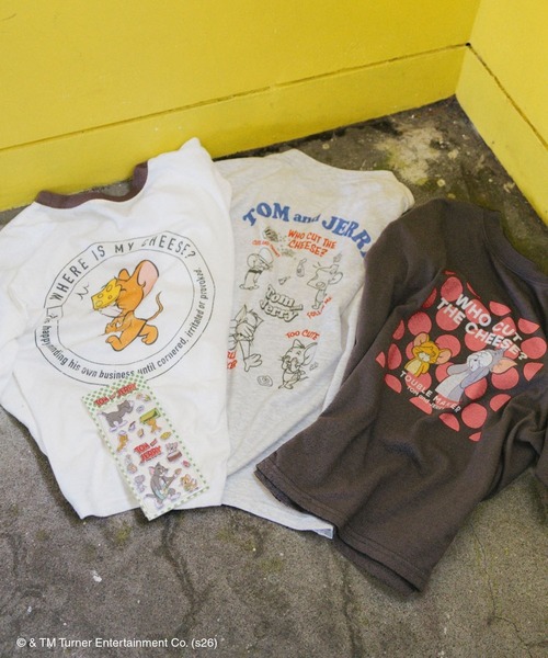 GLOBAL WORK(グローバルワーク)の「【ぷっくりシールつき】TOM and JERRY半袖T/キッズ/1044374(Tシャツ/カットソー・キッズ・チャコールグレー/モカ/ホワイト系その他/ブラック系その他/ホワイト系その他2・130cm/140cm/150cm/160cm)」の9枚目の写真