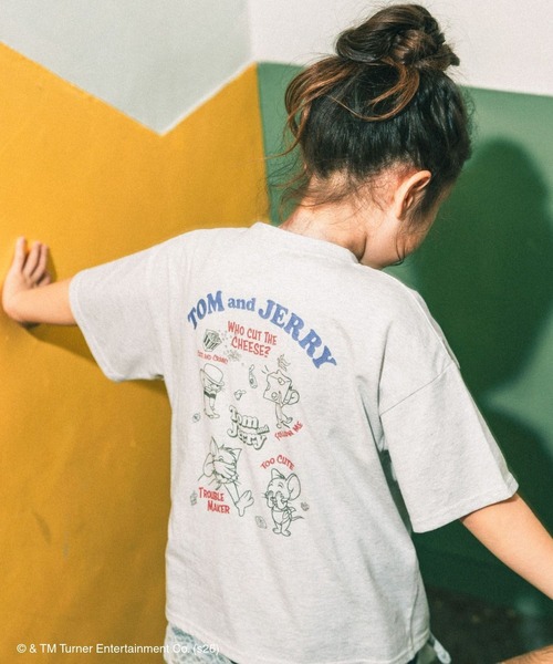GLOBAL WORK(グローバルワーク)の「【ぷっくりシールつき】TOM and JERRY半袖T/キッズ/1044374(Tシャツ/カットソー・キッズ・チャコールグレー/モカ/ホワイト系その他/ブラック系その他/ホワイト系その他2・130cm/140cm/150cm/160cm)」の15枚目の写真