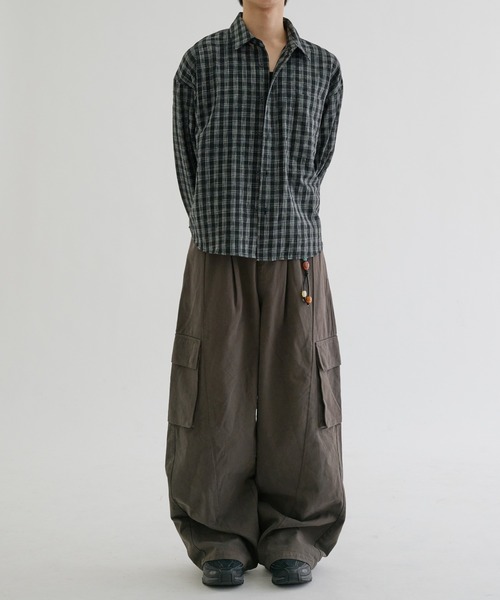 EPNK(イーピーエヌケー)の「Faded check shirts / フェードチェックシャツ(シャツ/ブラウス・メンズ・ブラック/アイボリー・SMALL/MEDIUM/LARGE)」の18枚目の写真