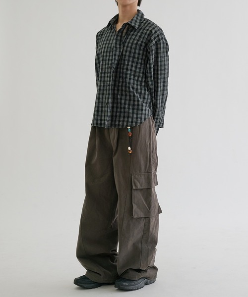 EPNK(イーピーエヌケー)の「Faded check shirts / フェードチェックシャツ(シャツ/ブラウス・メンズ・ブラック/アイボリー・SMALL/MEDIUM/LARGE)」の19枚目の写真