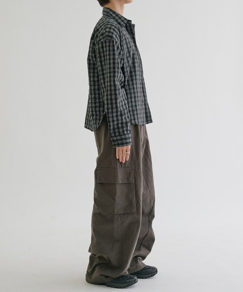 EPNK(イーピーエヌケー)の「Faded check shirts / フェードチェックシャツ(シャツ/ブラウス・メンズ・ブラック/アイボリー・SMALL/MEDIUM/LARGE)」の21枚目の写真