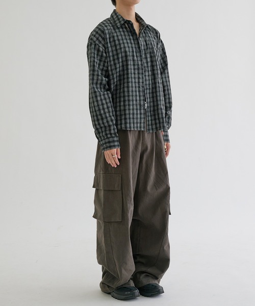 EPNK(イーピーエヌケー)の「Faded check shirts / フェードチェックシャツ(シャツ/ブラウス・メンズ・ブラック/アイボリー・SMALL/MEDIUM/LARGE)」の22枚目の写真