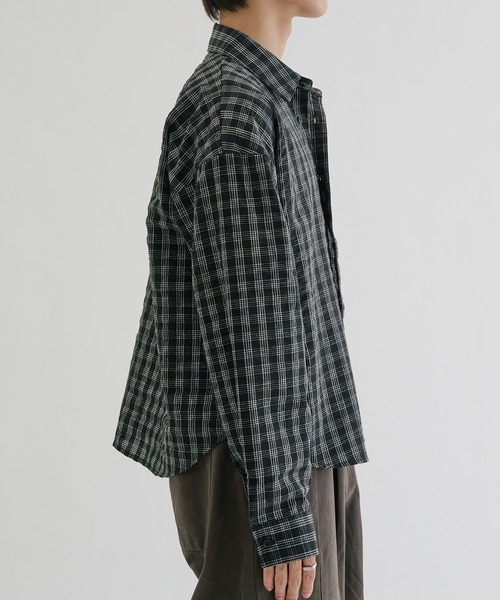 EPNK(イーピーエヌケー)の「Faded check shirts / フェードチェックシャツ(シャツ/ブラウス・メンズ・ブラック/アイボリー・SMALL/MEDIUM/LARGE)」の16枚目の写真