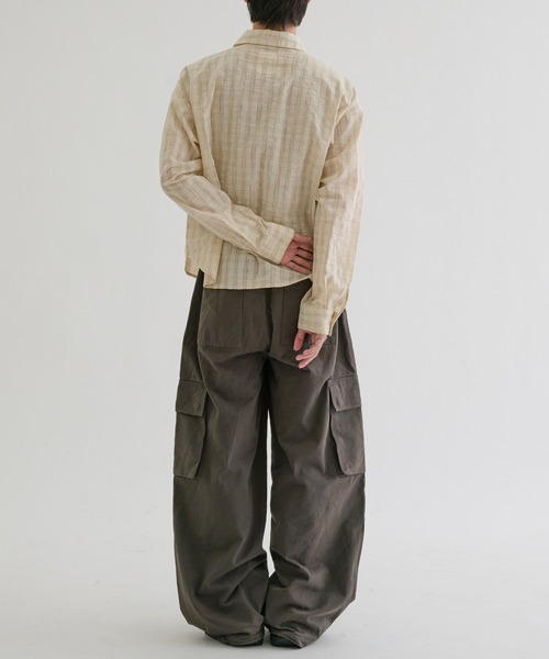 EPNK(イーピーエヌケー)の「Faded check shirts / フェードチェックシャツ(シャツ/ブラウス・メンズ・ブラック/アイボリー・SMALL/MEDIUM/LARGE)」の11枚目の写真