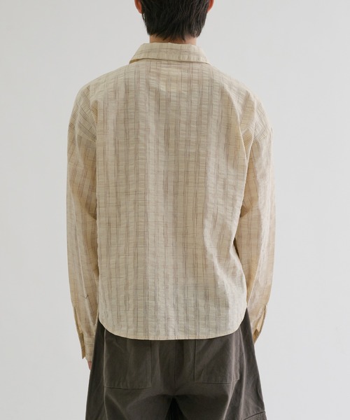 EPNK(イーピーエヌケー)の「Faded check shirts / フェードチェックシャツ(シャツ/ブラウス・メンズ・ブラック/アイボリー・SMALL/MEDIUM/LARGE)」の5枚目の写真