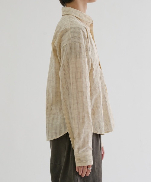 EPNK(イーピーエヌケー)の「Faded check shirts / フェードチェックシャツ(シャツ/ブラウス・メンズ・ブラック/アイボリー・SMALL/MEDIUM/LARGE)」の6枚目の写真