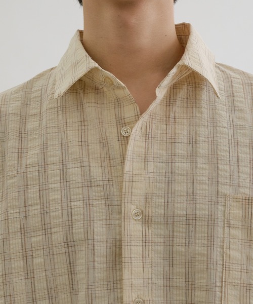 EPNK(イーピーエヌケー)の「Faded check shirts / フェードチェックシャツ(シャツ/ブラウス・メンズ・ブラック/アイボリー・SMALL/MEDIUM/LARGE)」の13枚目の写真