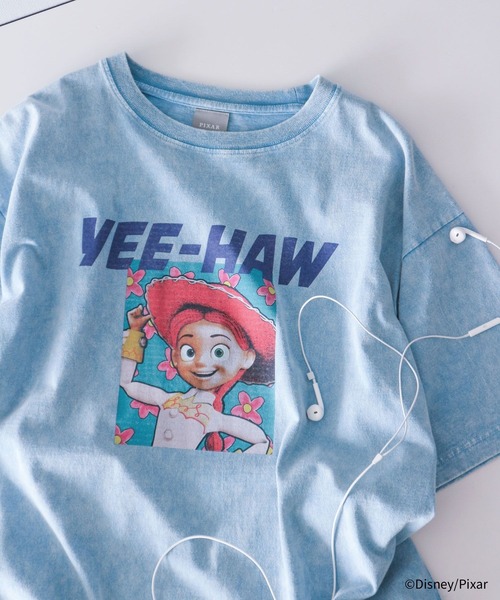 Disney(ディズニー)の「TOY STORY(トイ・ストーリー)/加工プリントTシャツ(Tシャツ/カットソー・メンズ・ライトブルー/パープル系その他/ライトグレー/グレー系その他2/グレー系その他・LARGE/MEDIUM)」の4枚目の写真